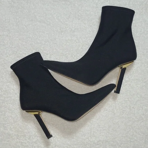 Good American Ankle Shine Neoprene Booties Size 6.5 - Picture 2 of 10